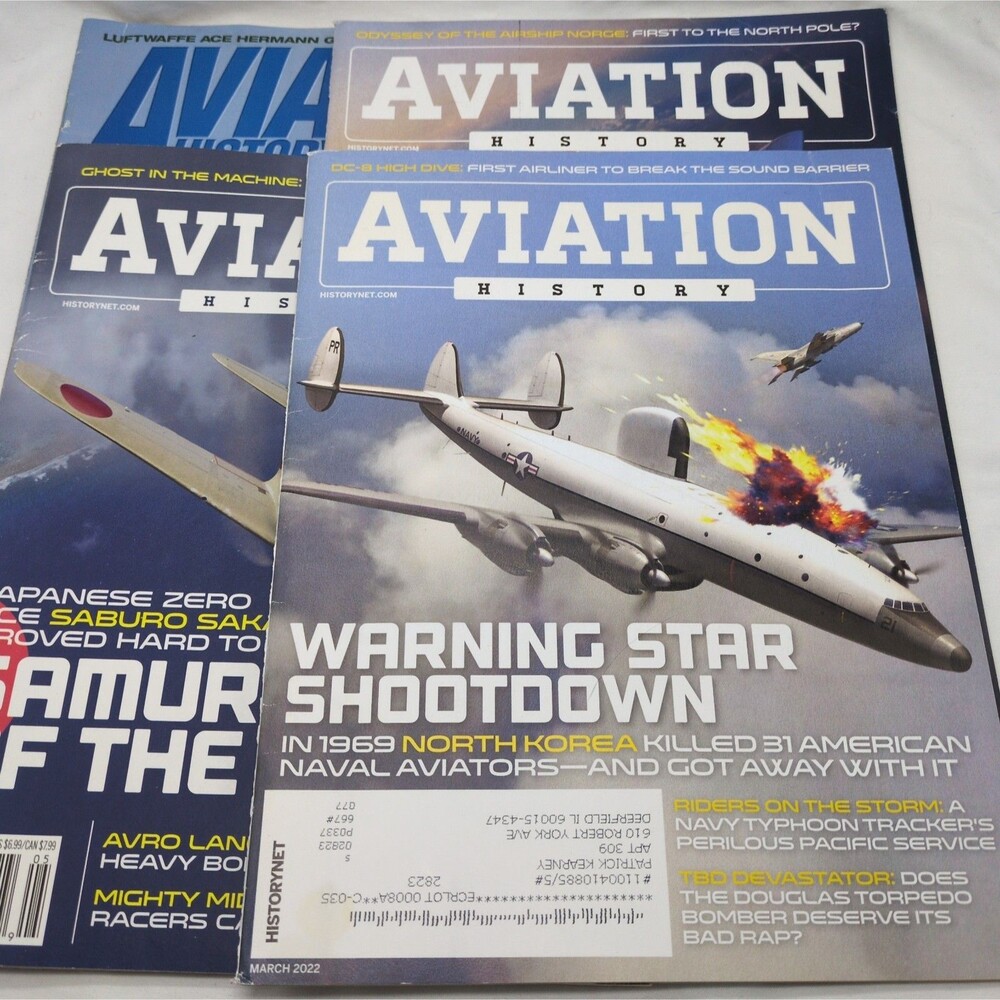 (4) Aviation History Magazines